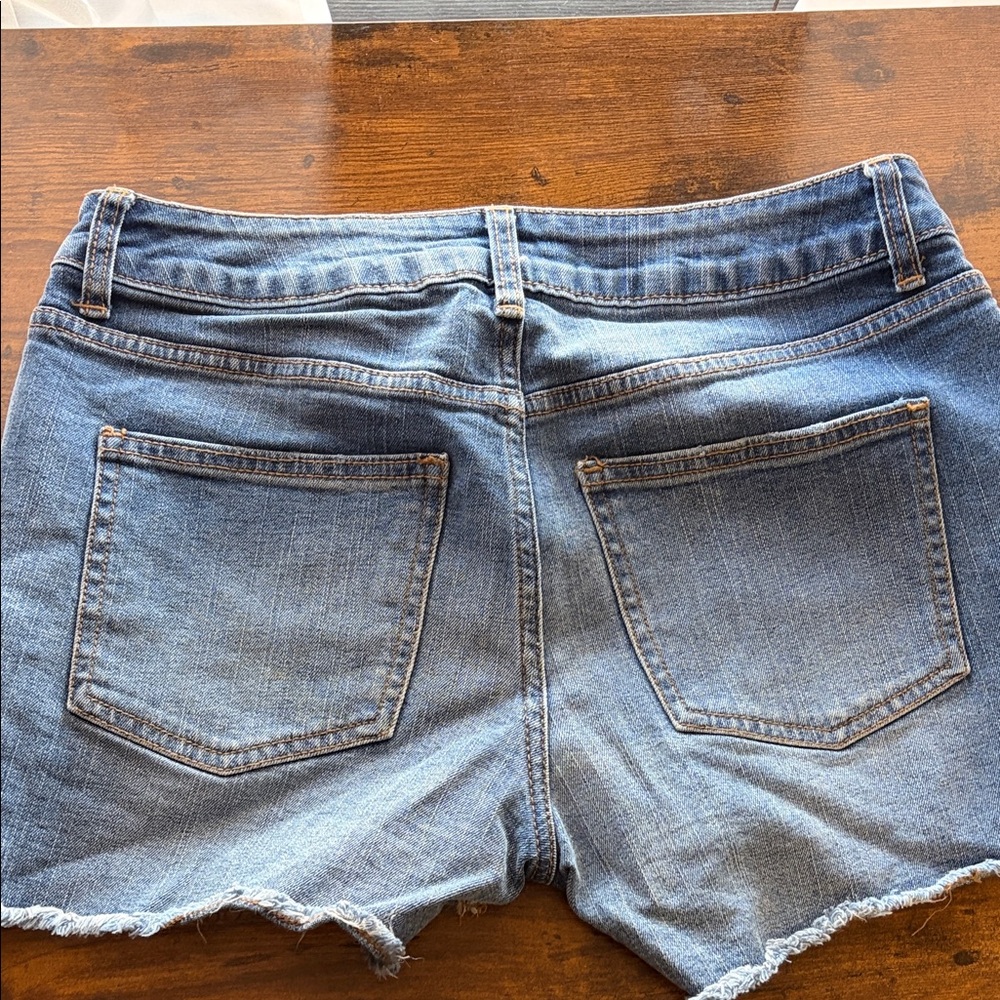 Maurices Light Blue Denim Cutoff Shorts